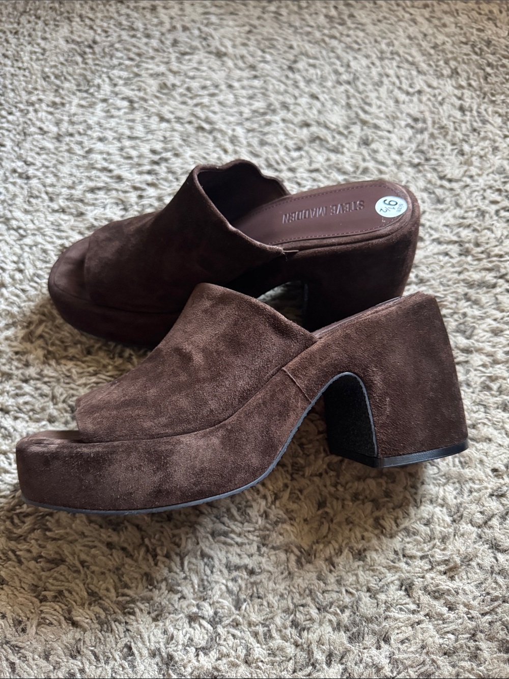 Steve Madden suede platform